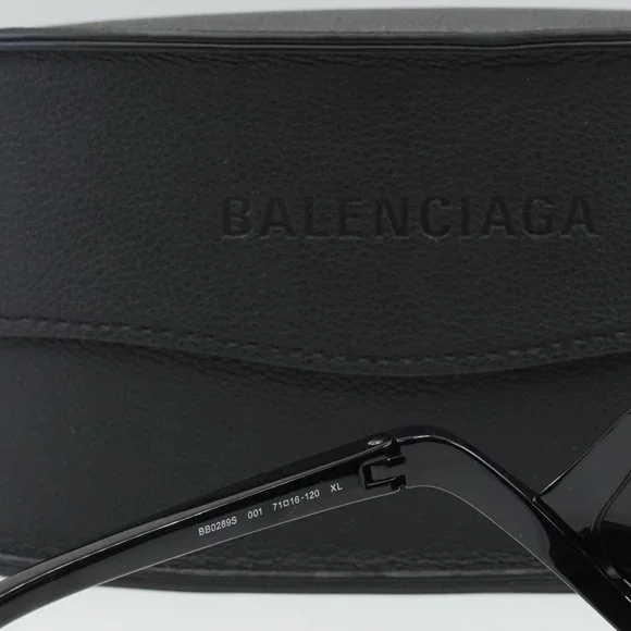 FINAL PRICE NEW BALENCIAGA BB0289S 001 BLACK SILVER SUNGLASSES - Picture 8 of 10